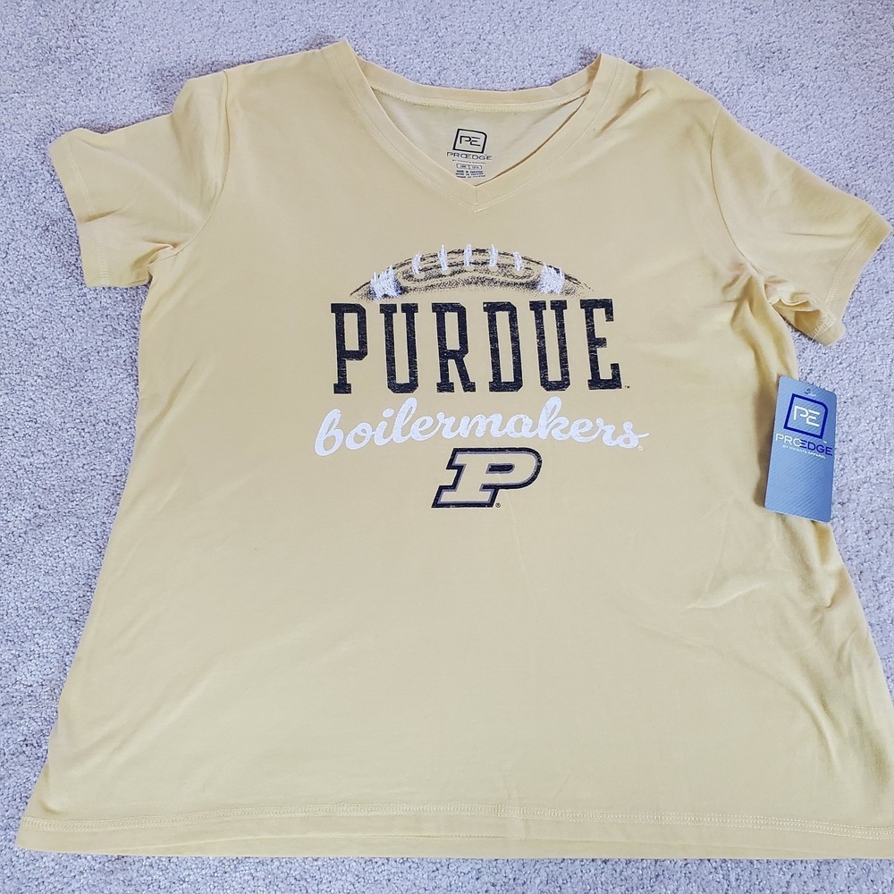 Purdue Boilermakers‎ Women's Pullover TShirt Size Large Gold NWTG